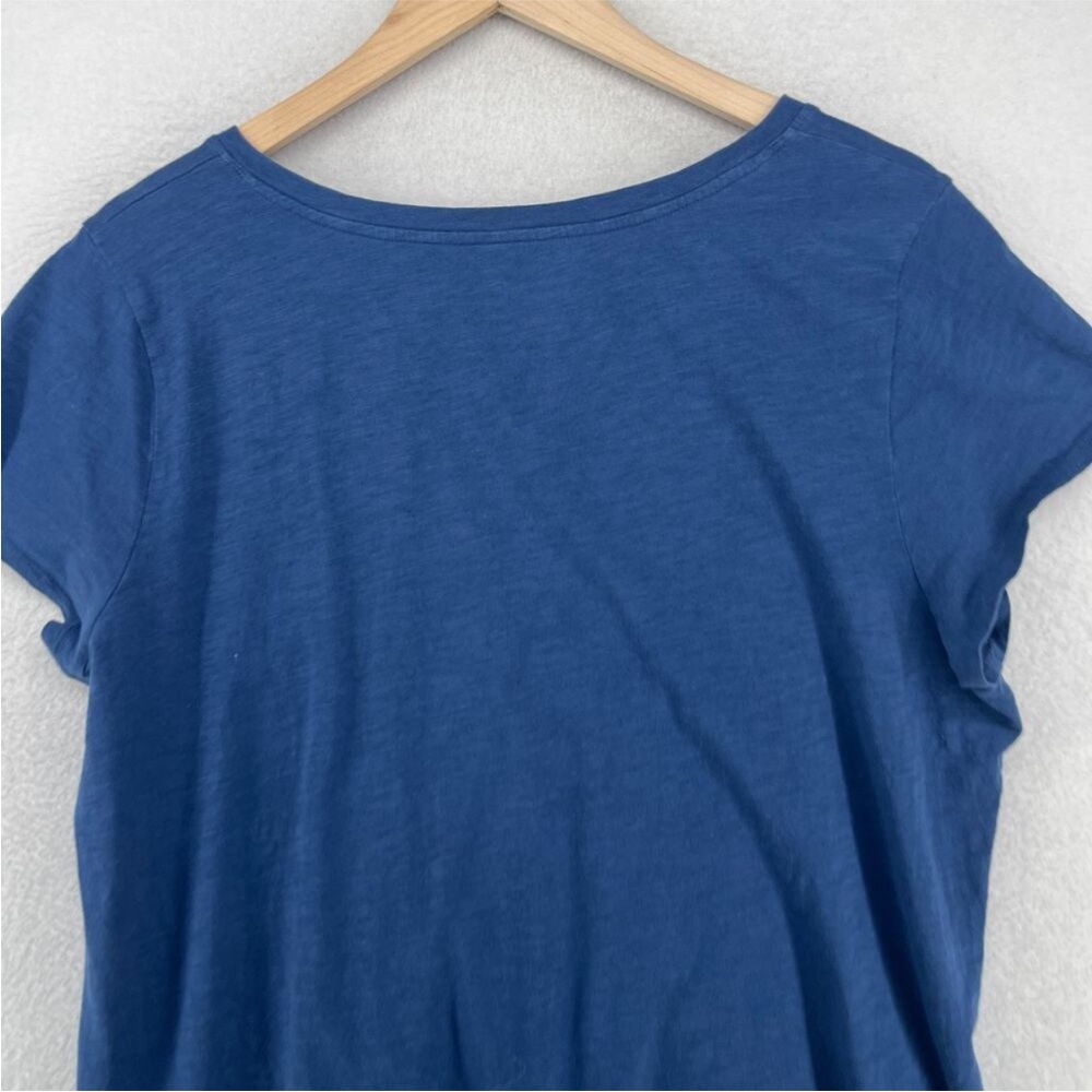 Eileen Fisher Navy Blue V-Neck Short Sleeve Tee XL - Picture 4 of 9